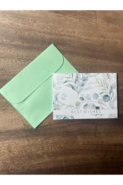 Greeting Card - Best Wishes Leaves 